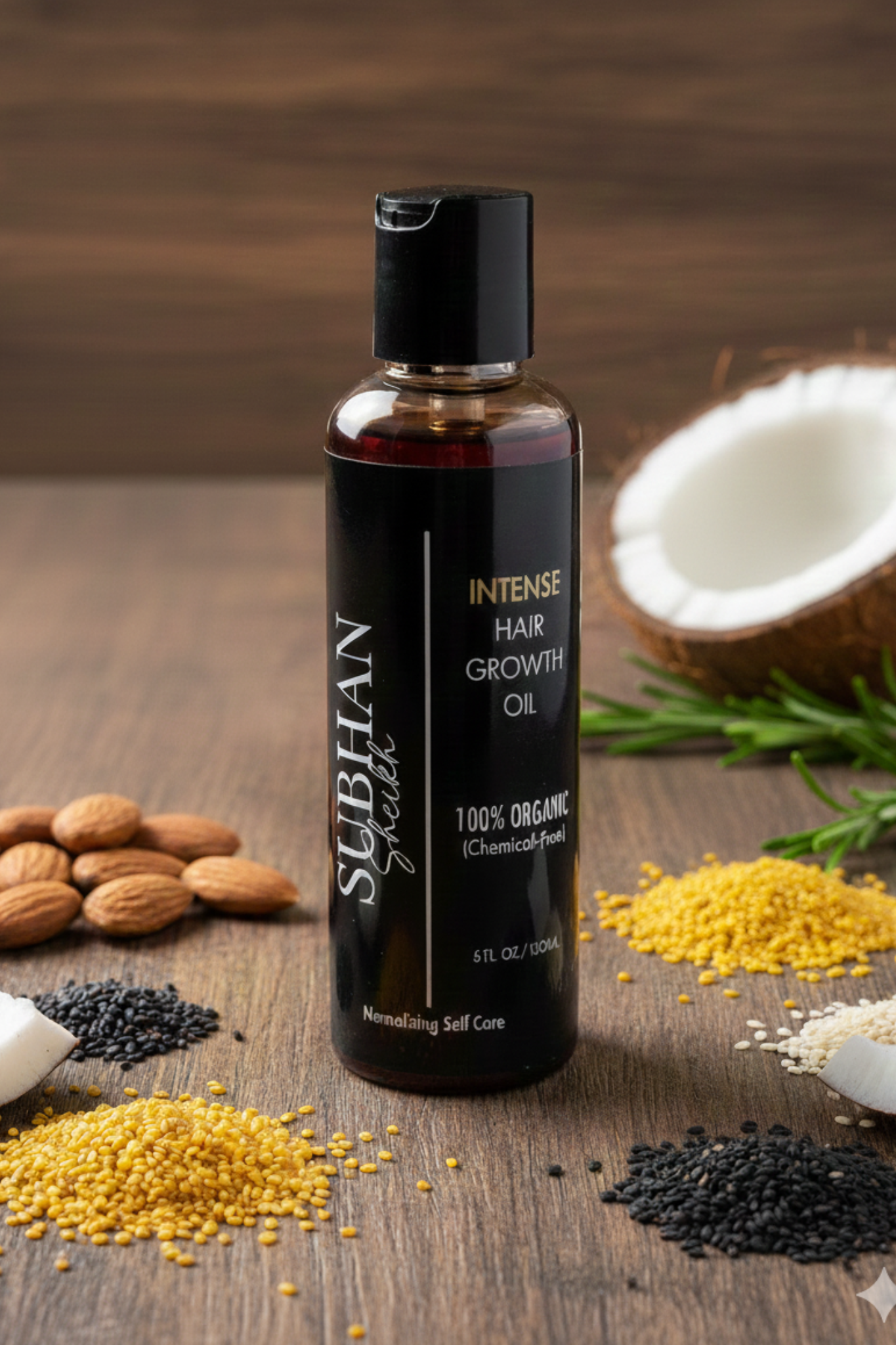 Organic Intense Hair Growth Oil - For Men & Women