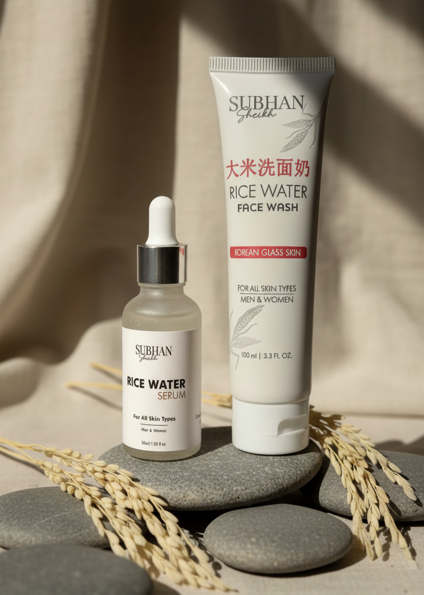 Glow & Hydrate Bundle (Rice Face Wash + Rice Serum)