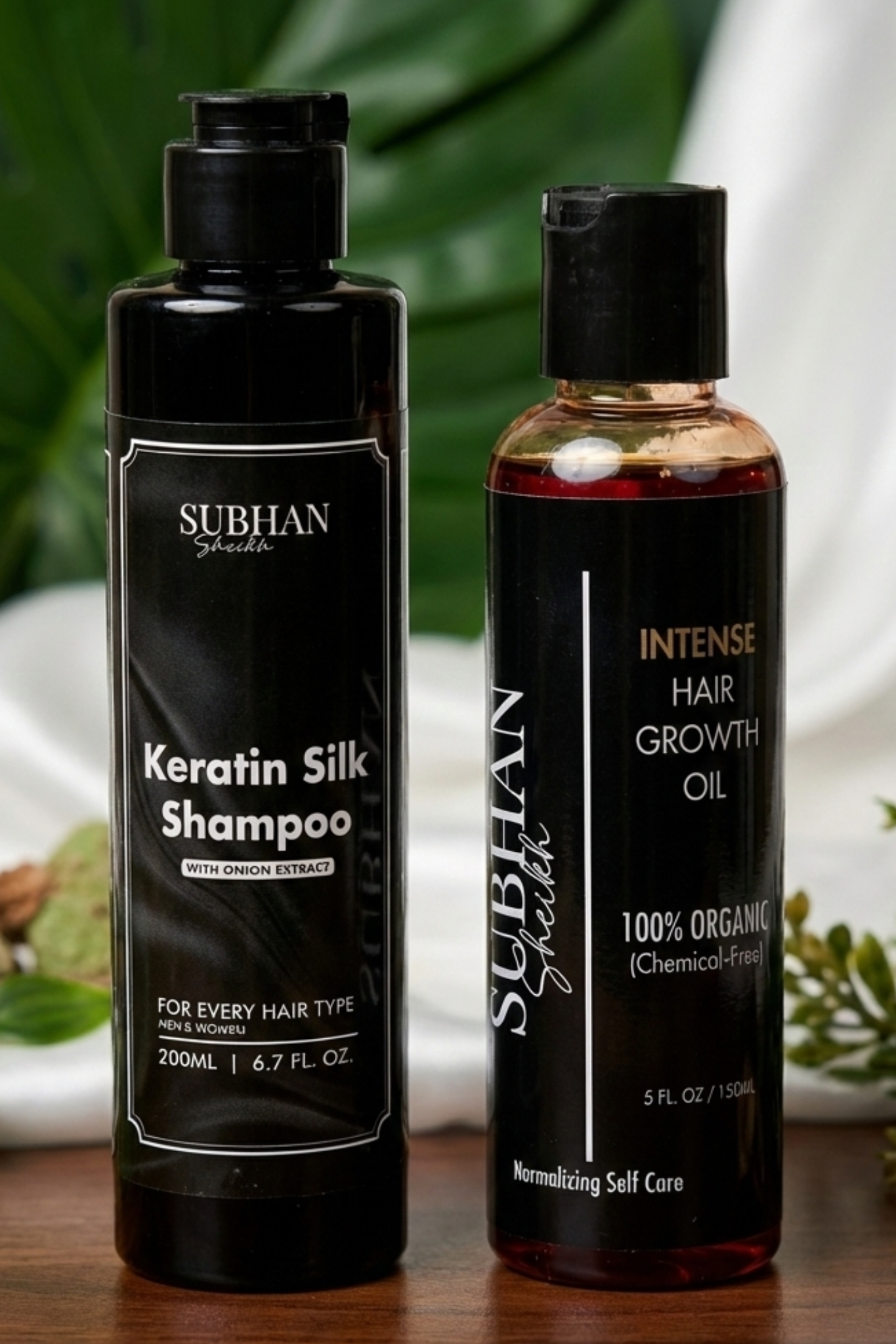 Keratin Silk Shampoo + Hair Growth Oil (HAIR CARE BUNDLE)