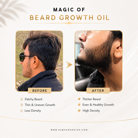 Organic Beard Growth and Grooming Oil - For Men