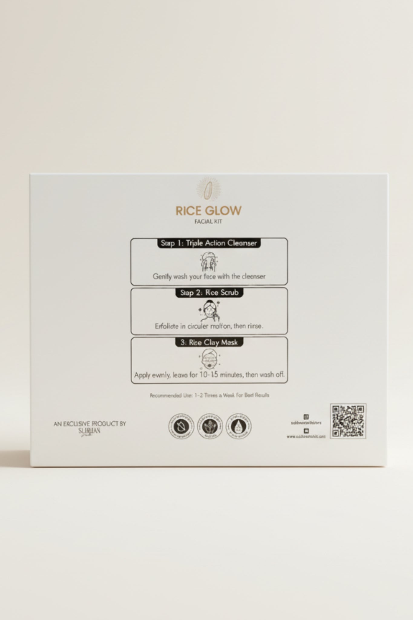 3-Step Rice Glow Facial Kit