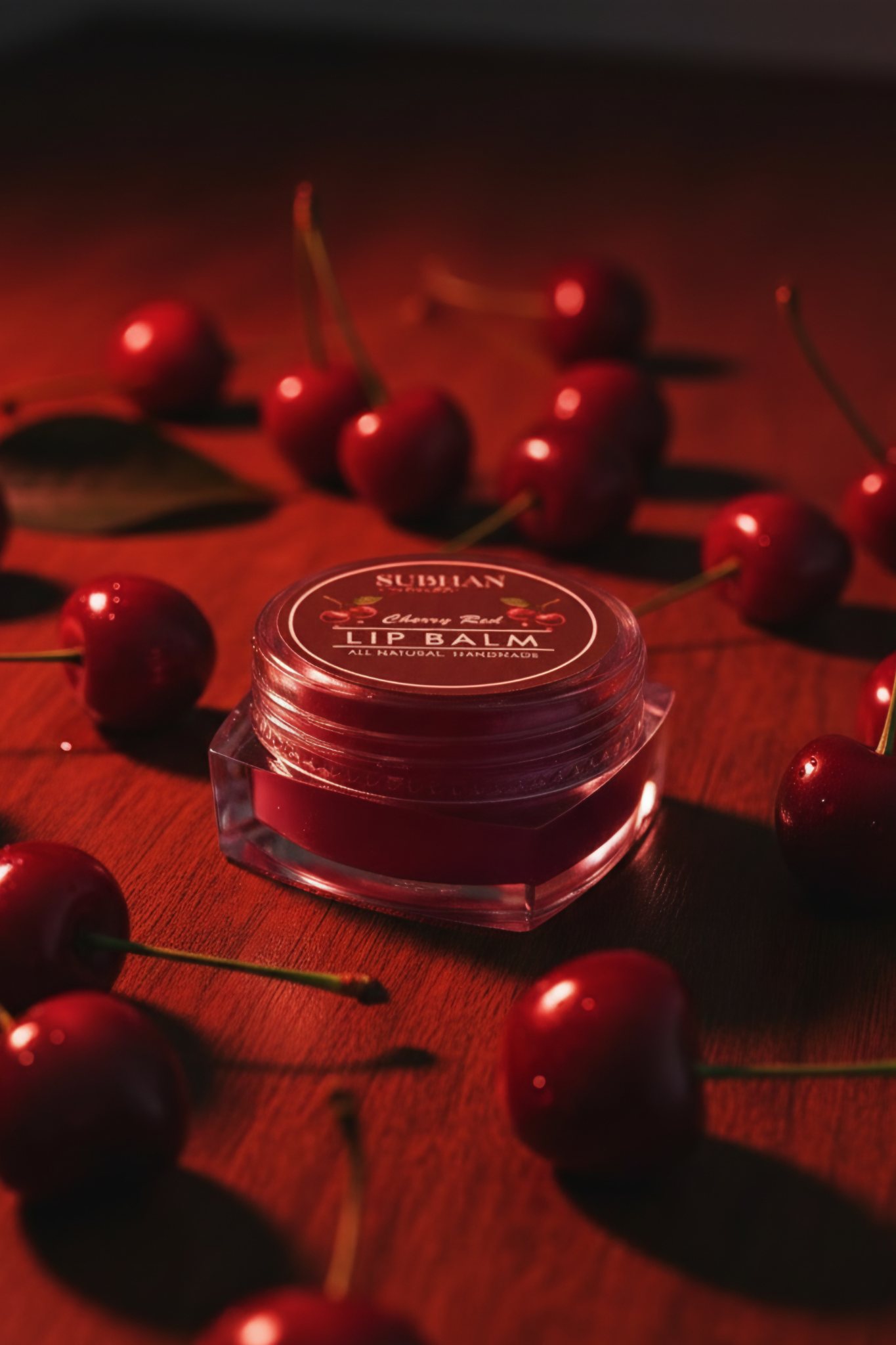 Organic Lip Balm - Cherry Red