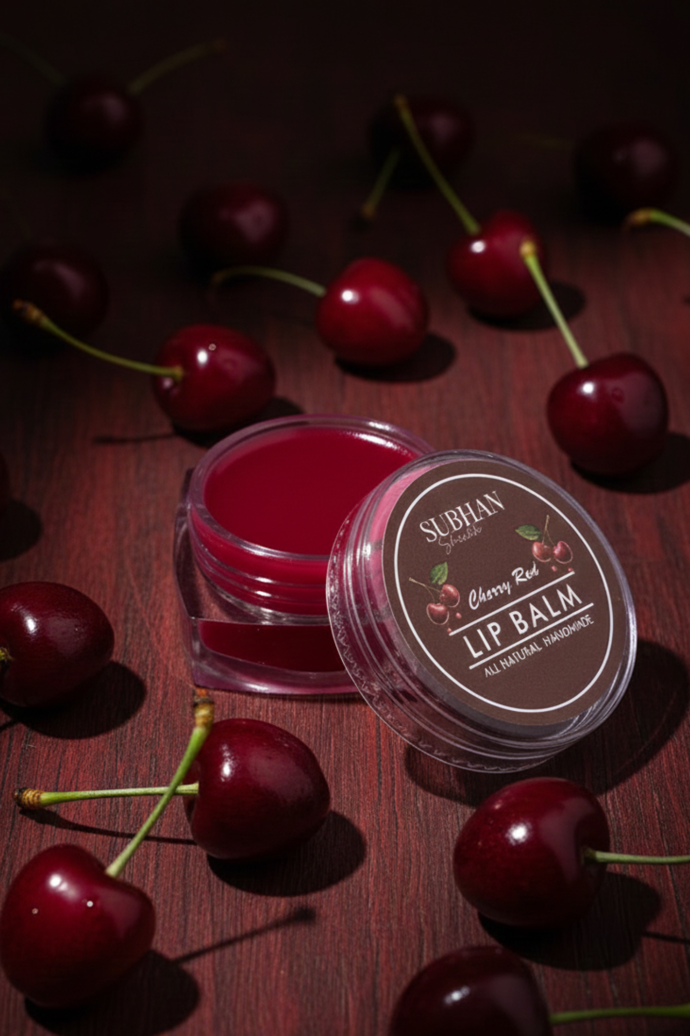 Organic Lip Balm - Cherry Red