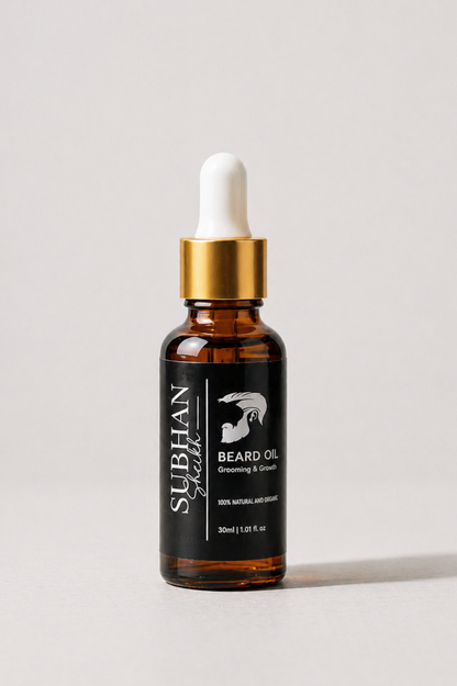 Organic Beard Growth and Grooming Oil - For Men