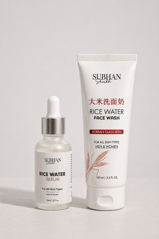 Glow & Hydrate Bundle (Rice Face Wash + Rice Serum)