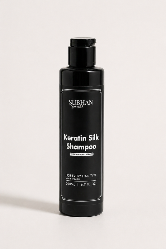 Keratin Silk Shampoo With Onion Extract - For Men & Women