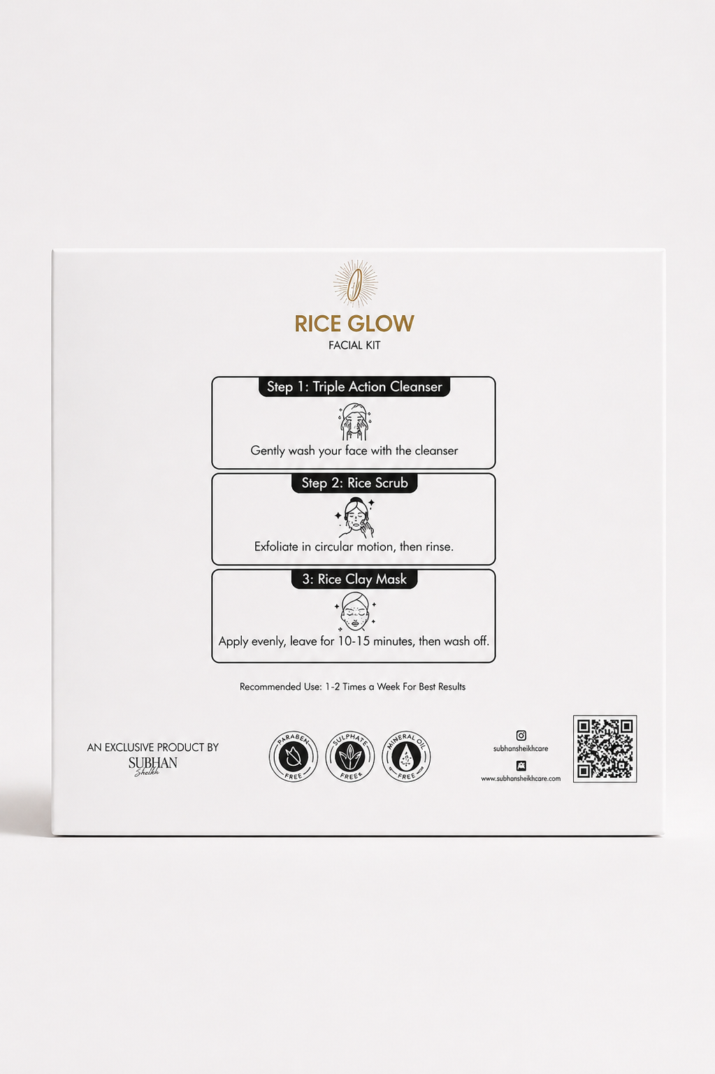 3-Step Rice Glow Facial Kit